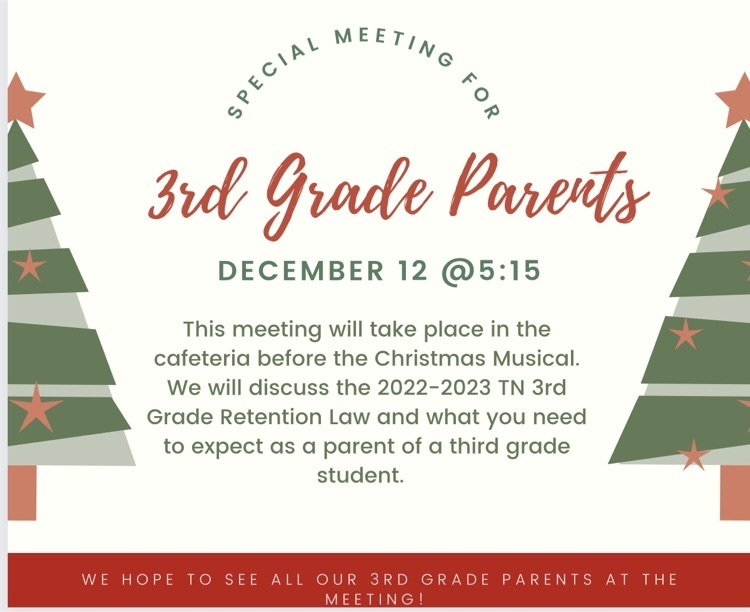 3rd Grade Parent Meeting