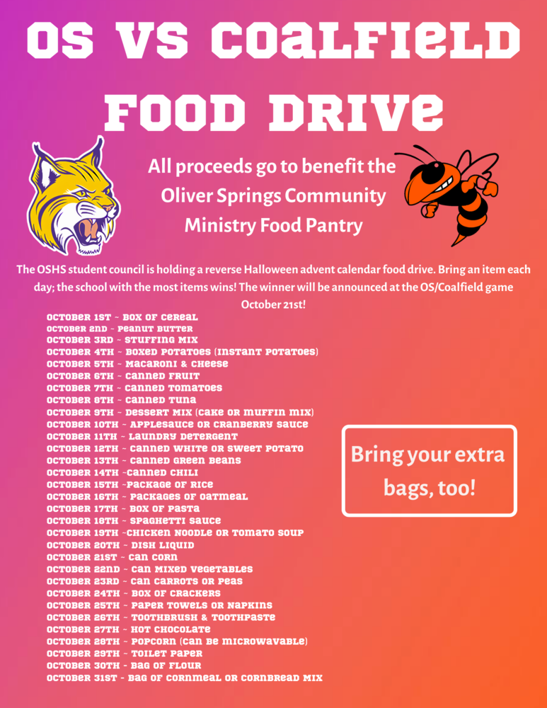 Picture of Food Drive Flyer