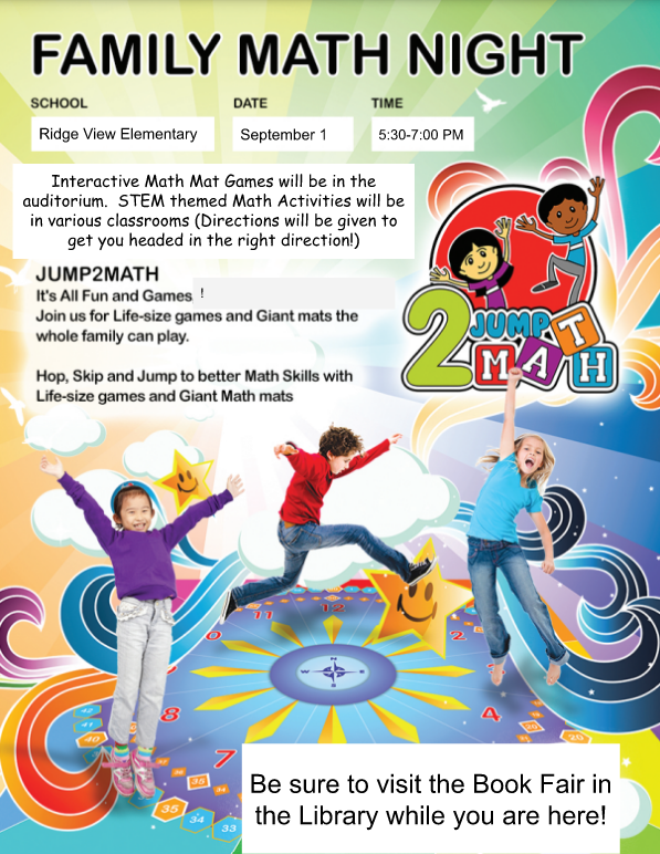 Family Math Night Ridge View Elementary School