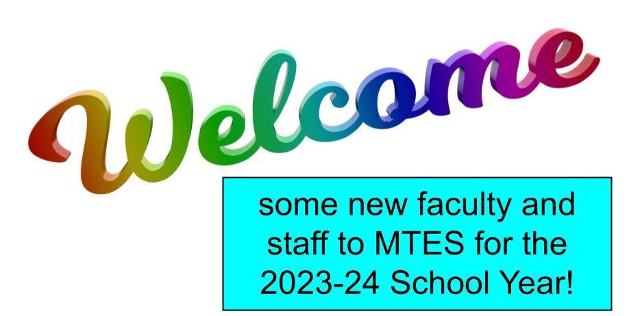 Welcome New Staff and Faculty!