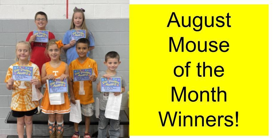 August "Mice of the Month" Awards