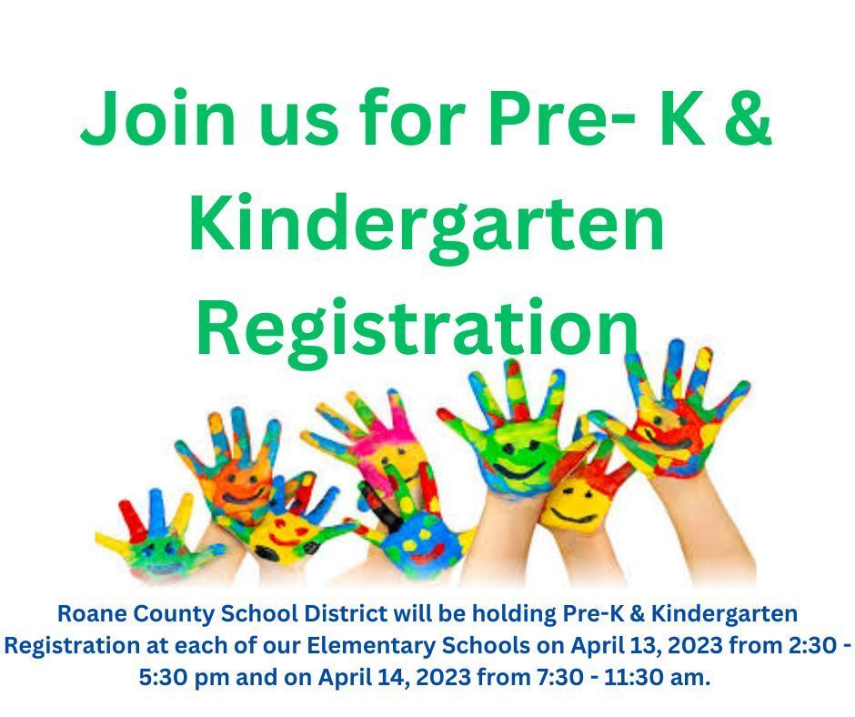 It's time to register for Pre K! Roane County School District