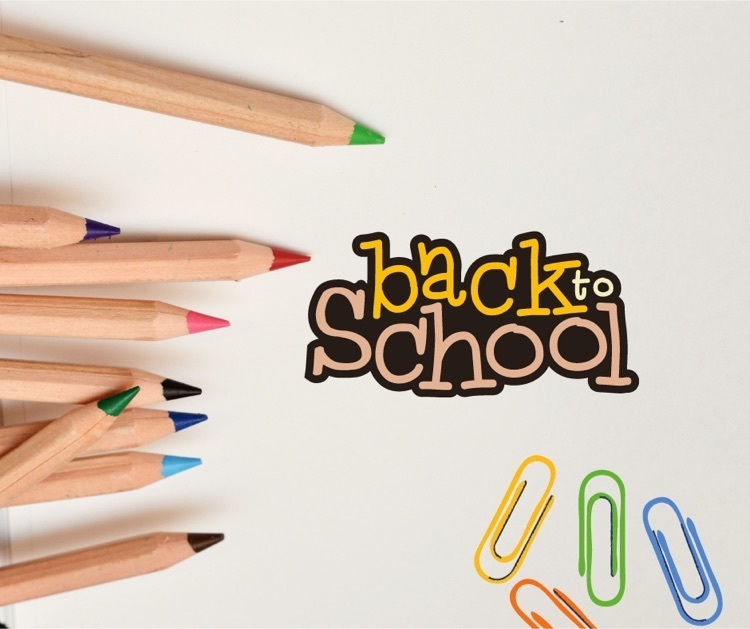 colored pencils paper clips back to school