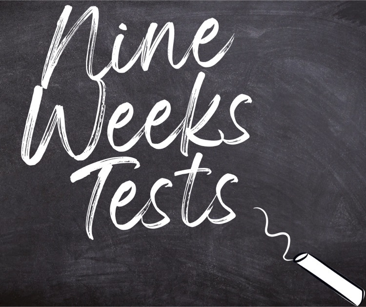 chalkboard nine weeks tests