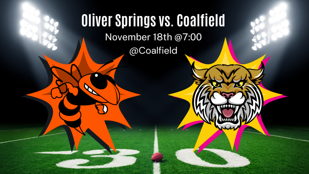 Football field with Coalfield and OS mascots