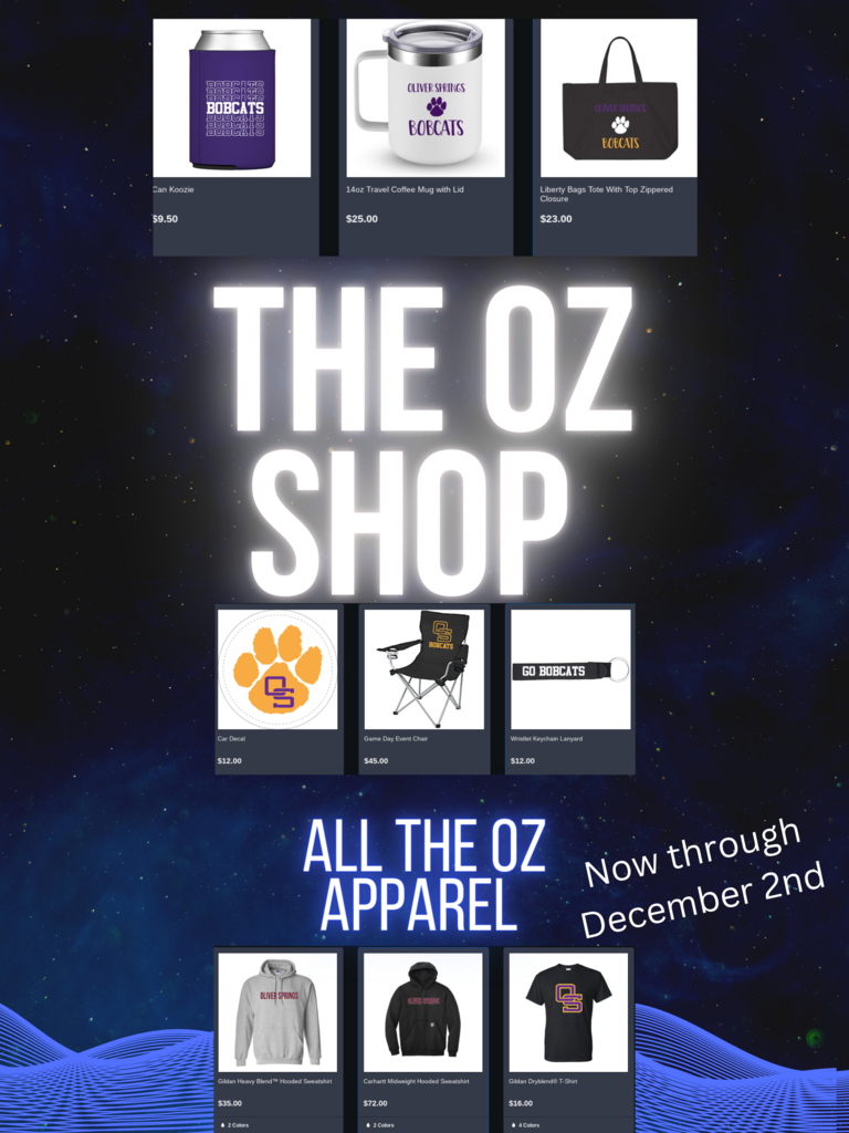 Pictures of different items sold in The Oz Shop