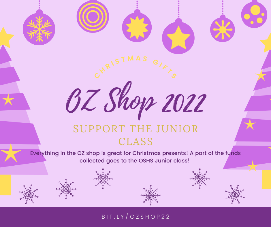OZ Shop open now through 12/2