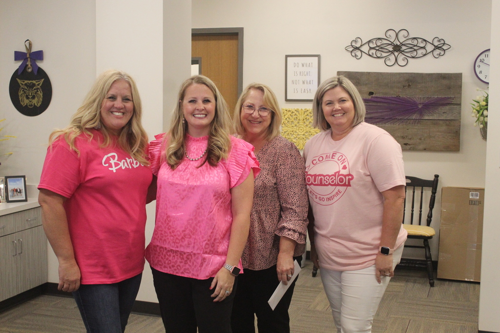 teachers dressed up in pink